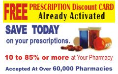 RX Prescription discount ad 240 x 150